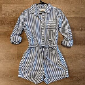 Vineyard Vines Blue and White Striped Romper